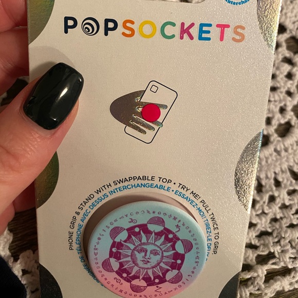 Sun & moon 🌞🌙 celestial crystal grid PopSocket - Picture 6 of 6